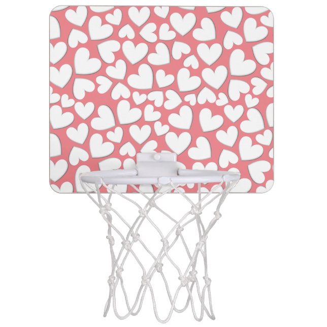 Puffy Hearts Mini Basketball Hoop (Front)