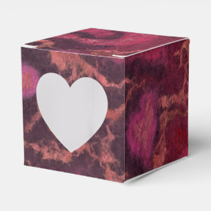 Puffy hearts romantic love pink red valentines day favor boxes