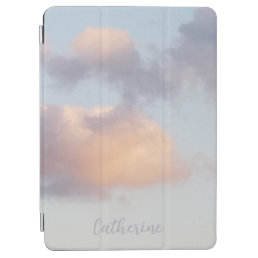 Puffy Pastel Clouds Tranquil Evening Sky iPad Air Cover