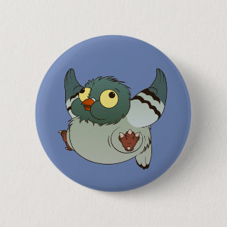 Puffy Pigeon - Puffed Puffy Badge Button