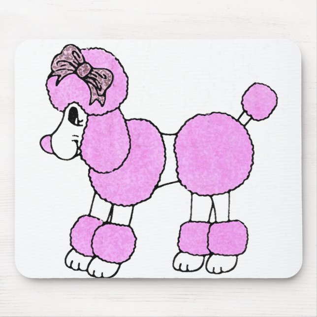Puffy the Pink Poodle Mouse Pad (Front)