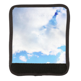 Puffy White Clouds and Blue Sky Luggage Handle Wrap