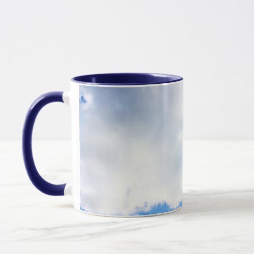 Puffy White Clouds and Blue Sky Mug