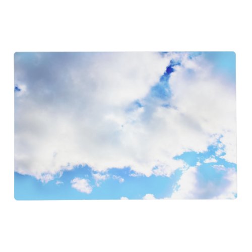 Puffy White Clouds and Blue Sky Placemat