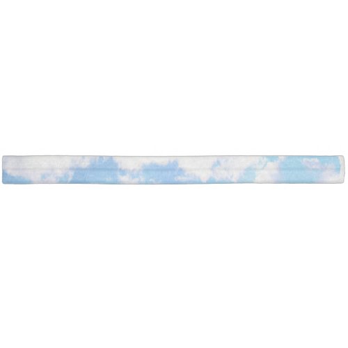 Puffy White Clouds and Blue Sky Ribbon Hair Tie