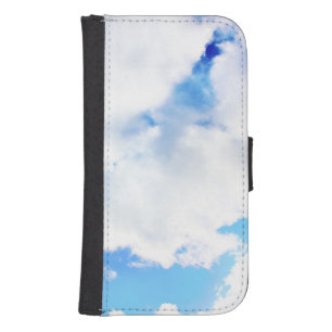 Puffy White Clouds and Blue Sky Phone Wallet