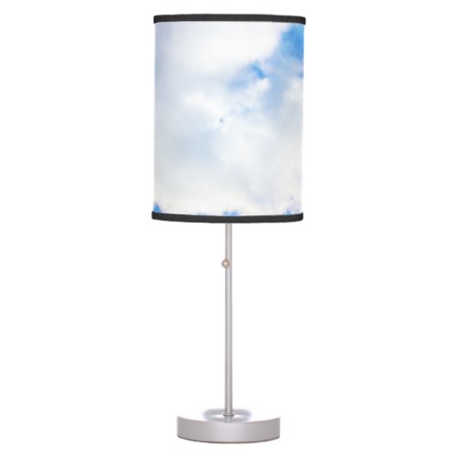 Puffy White Clouds and Blue Sky Table Lamp