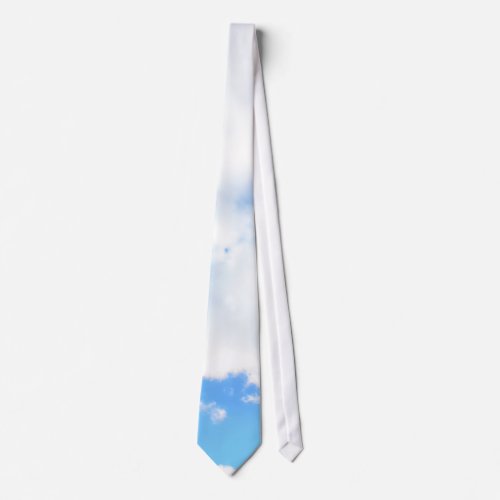 Puffy White Clouds and Blue Sky Tie