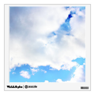 Puffy White Clouds and Blue Sky Wall Sticker