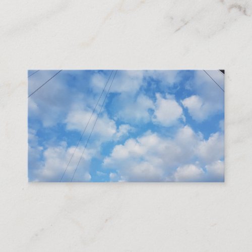 Puffy White Clouds Blue Sky Business Cards 2019