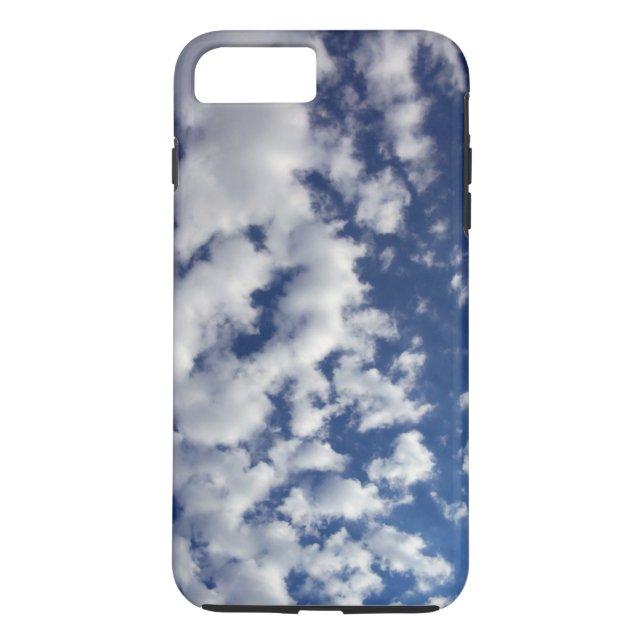Puffy White Clouds On Blue Sky iPhone 8 Plus Case (Back)