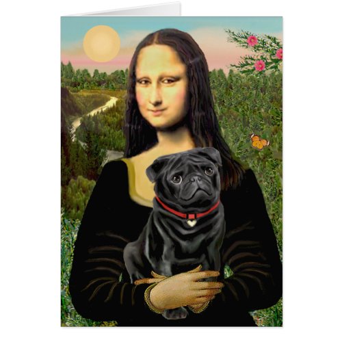 Pug 16 black _ Mona Lisa