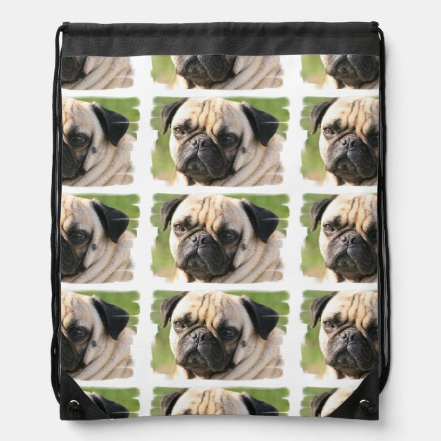pug-18 drawstring bag (Front)