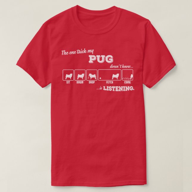 Pug 1 T-Shirt (Design Front)