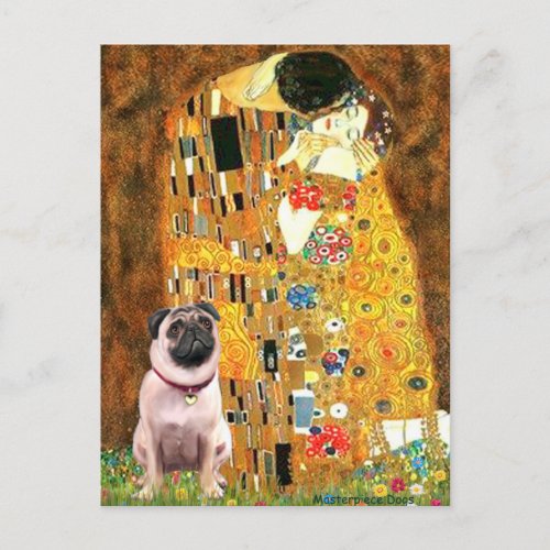 Pug 1 _ The Kiss Postcard