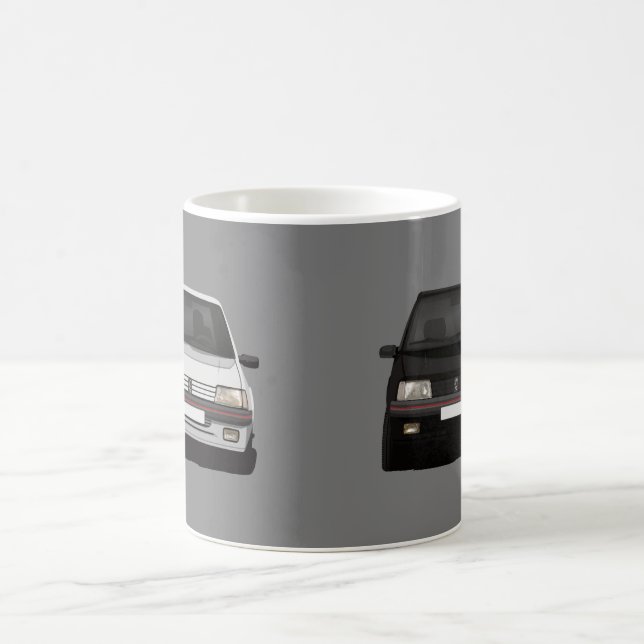 Pug 205 GTi 2 x images Coffee Mug (Center)