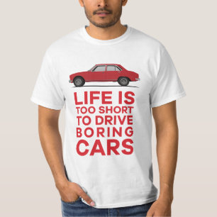 Pug 504 - Life is too... boring cars T-Shirt
