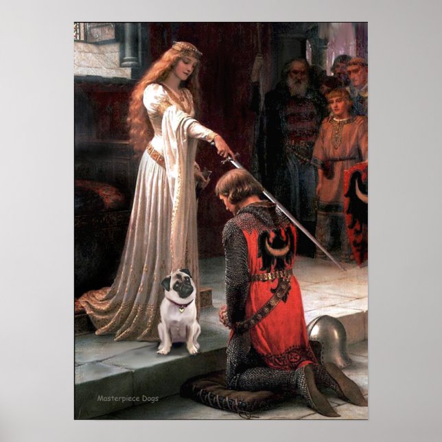 Pug 5 (fawn) - The Accolade Poster (Front)
