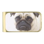 pug-7 gold finish money clip