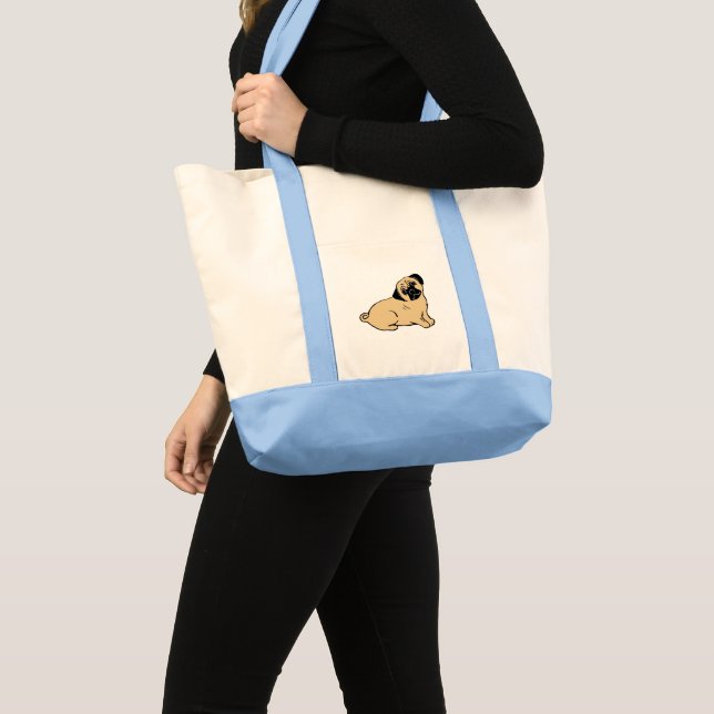 Pug Accent Impulse Tote Bag (Front (Product))