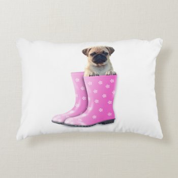 Pug Accent Pillow by Iggys_World at Zazzle