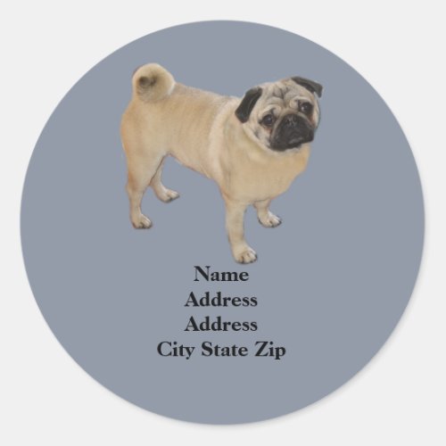 Pug Address Label