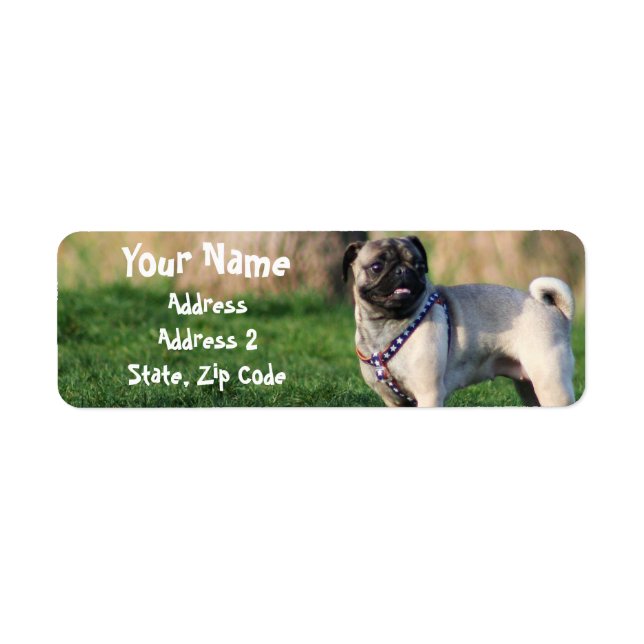 Pug Address Labels (Front)