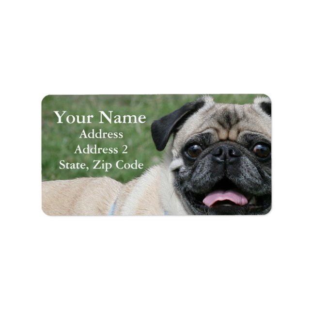 Pug Address Labels (Front)