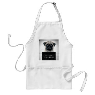 Pug Adult Apron