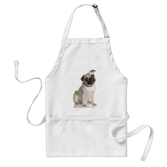 Pug Adult Apron (Front)
