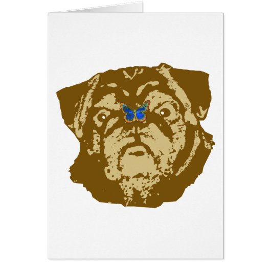 Pug and Butterfly Cards (Front)