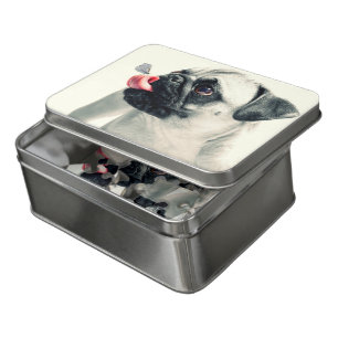 Pug and Butterfly Jigsaw Puzzle