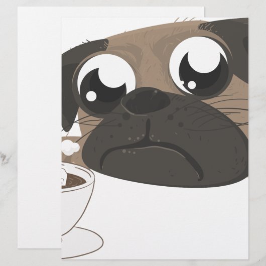 Pug and Coffee (Front/Back)