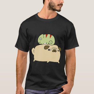 Pug and Little Chameleon T-Shirt