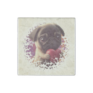 Pug, Animal,nature Stone Magnet