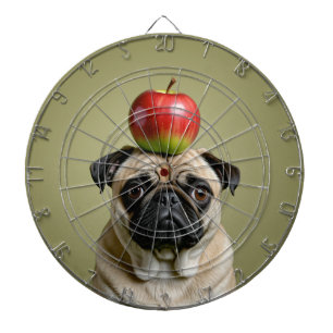 Pug Apple Dart Board