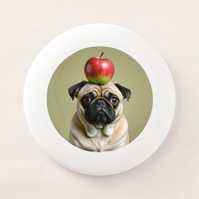 Pug Apple Wham-O Frisbee (Front)
