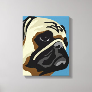Pug Art Canvas Print
