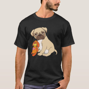 Pug Baby Dog Pug Puppy with Toy T-Shirt