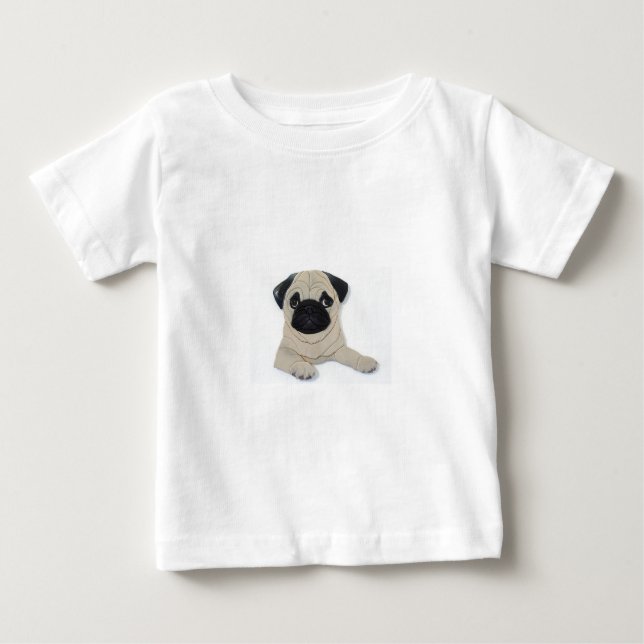 Pug Baby T-Shirt (Front)