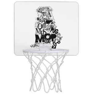 Pug Ball Mini Basketball Hoop