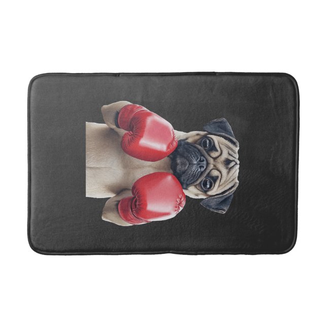 Pug    bath mat (Front)