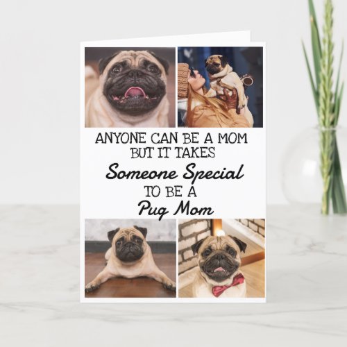 PugBest Mom Mothers Day Card