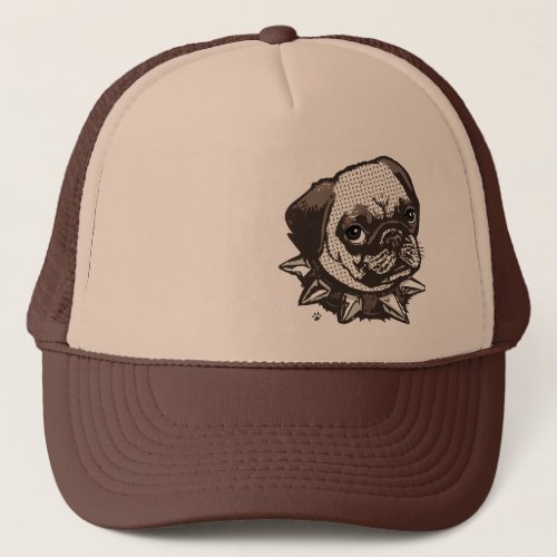 Pug Big Dot Trucker Hat