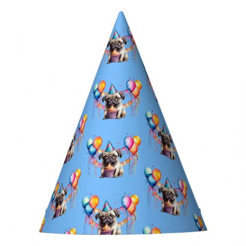 Pug Birthday Party Hat