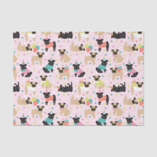 Pug Birthday Tissue Paper