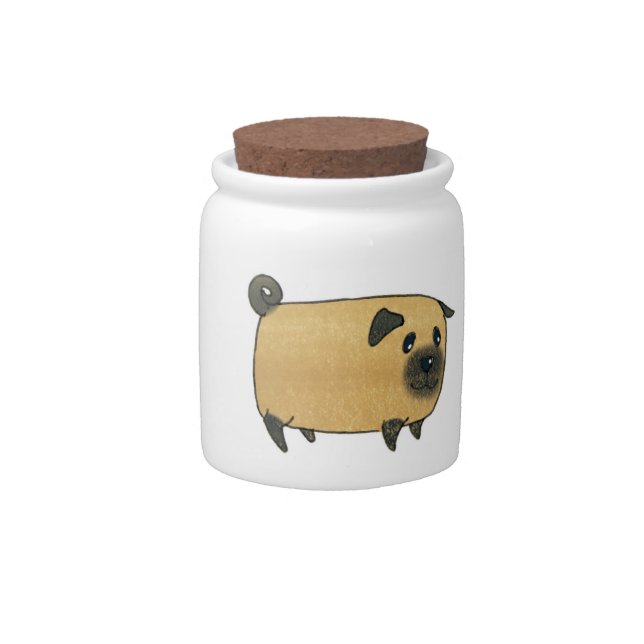 Pug - Biscuit Jar (Front)