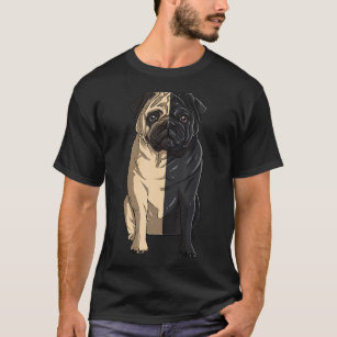 Pug Black And White Pug Yin Yang T-Shirt