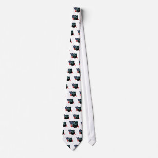 Pug (blk) Flag Neck Tie