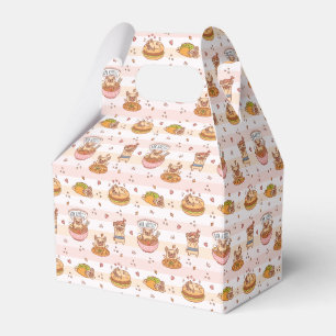 Pug Bon Appetit Hamburger Taco Food Favor Boxes